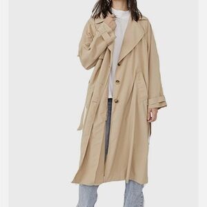 NWT Free People Eastwick Trench Coat